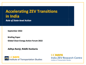 Accelerating ZEV Transitions in India